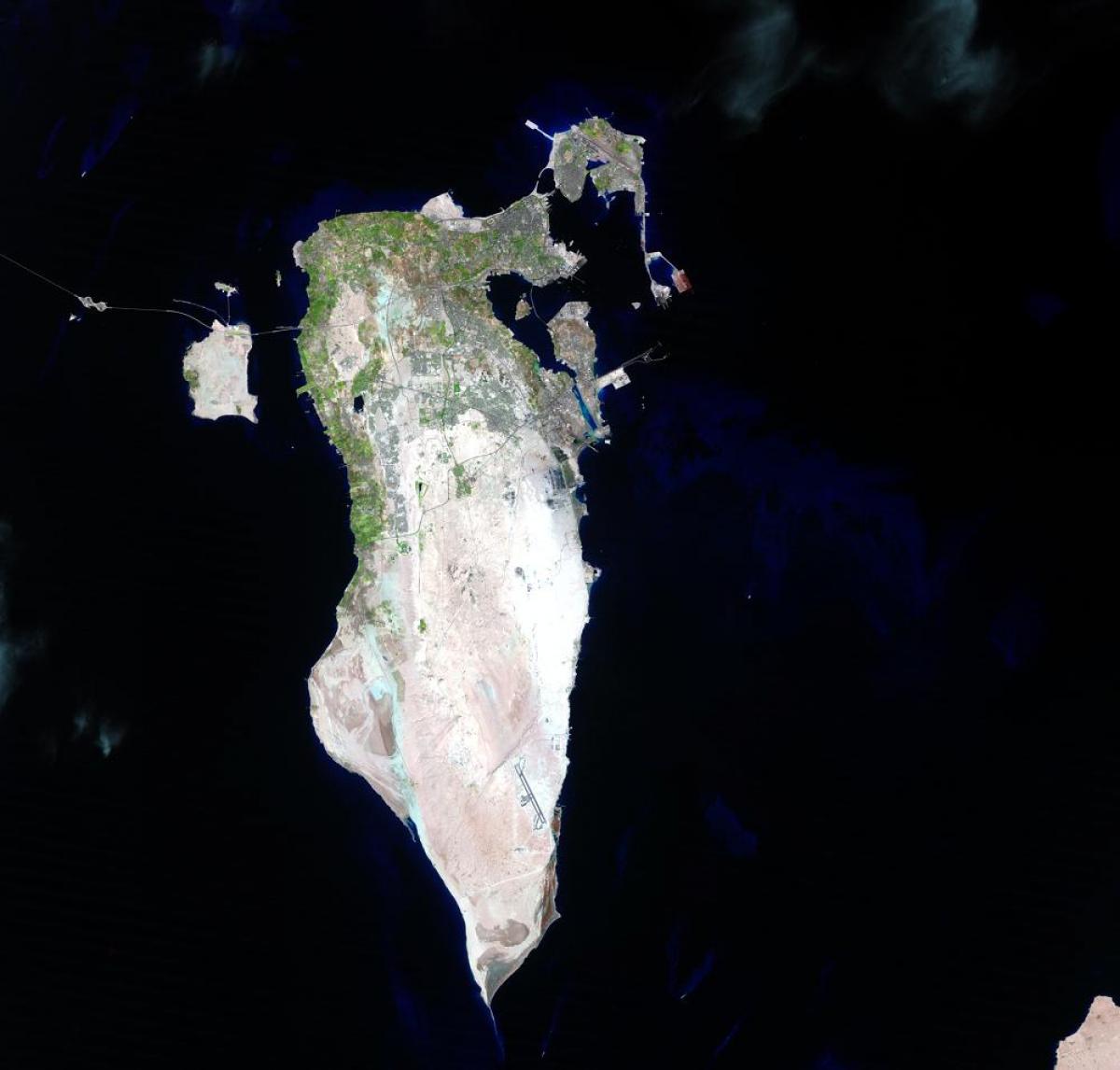 peta satelit Bahrain