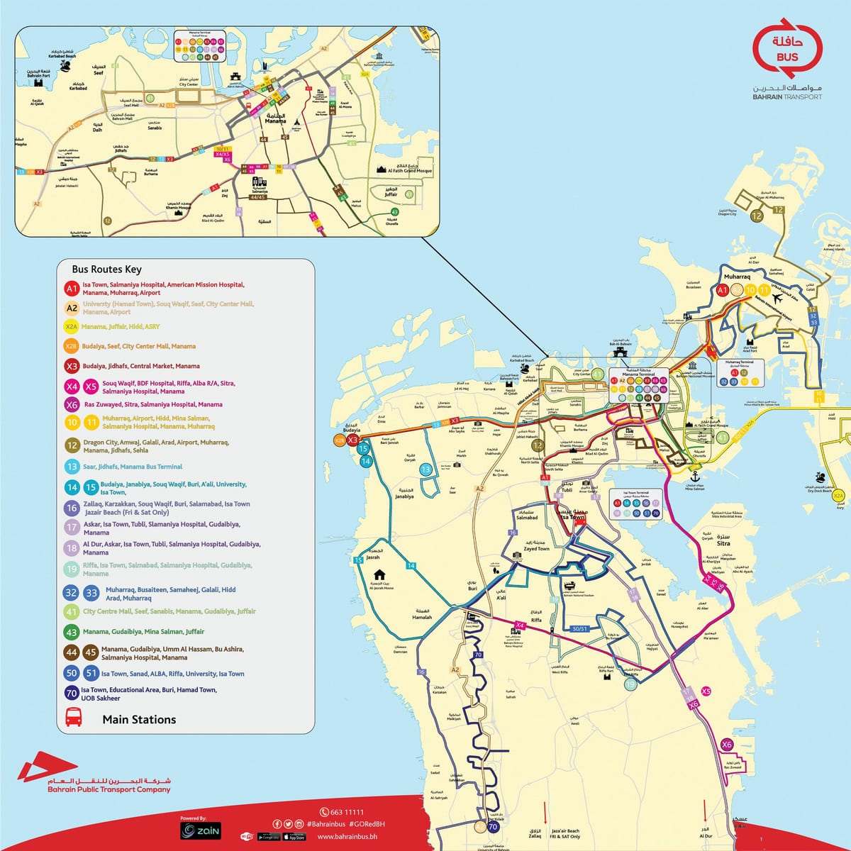 peta Bahrain bas