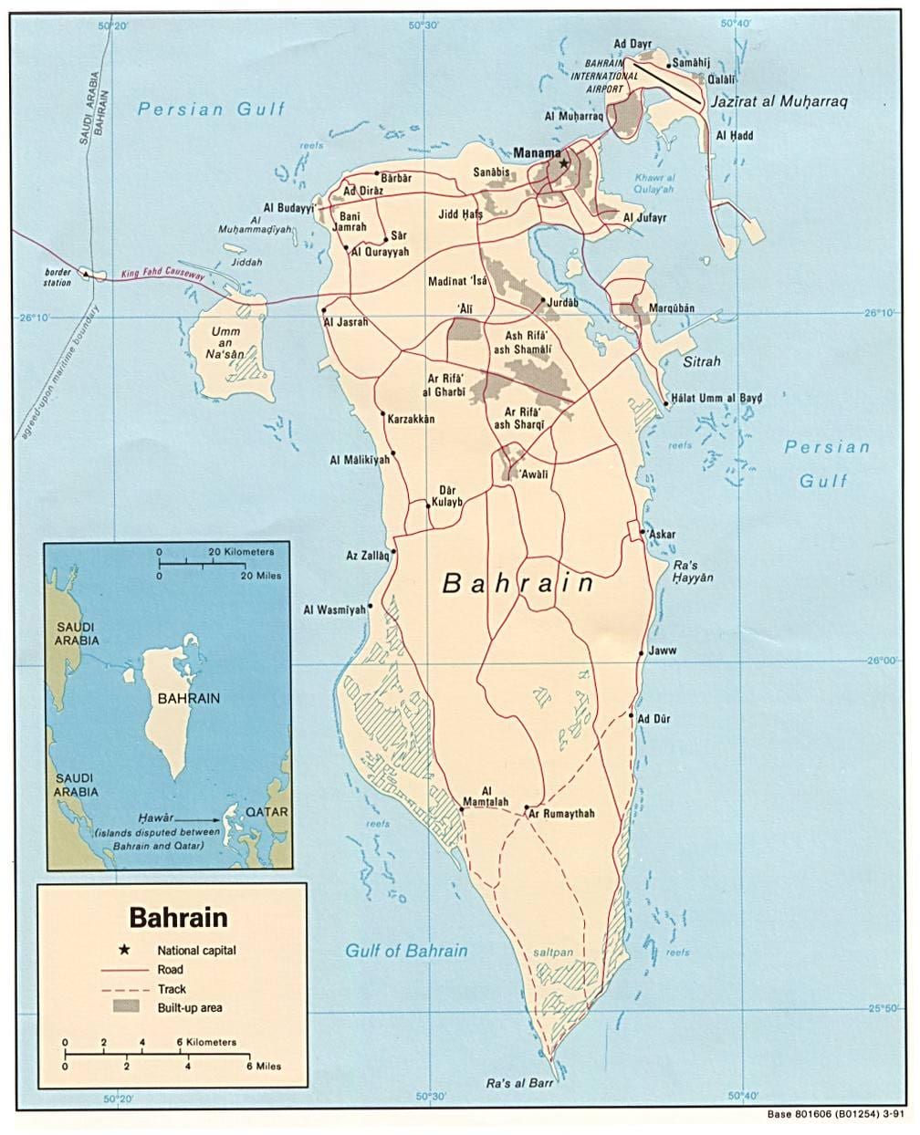 peta pameran jalan Bahrain