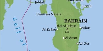 Peta Bahrain jambatan