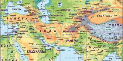 Peta Bahrain peta dunia atlas