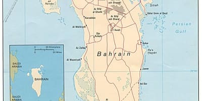 Peta pameran jalan Bahrain